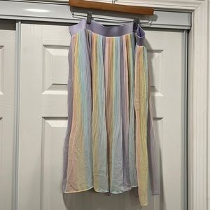Torrid Rainbow Midi Skirt